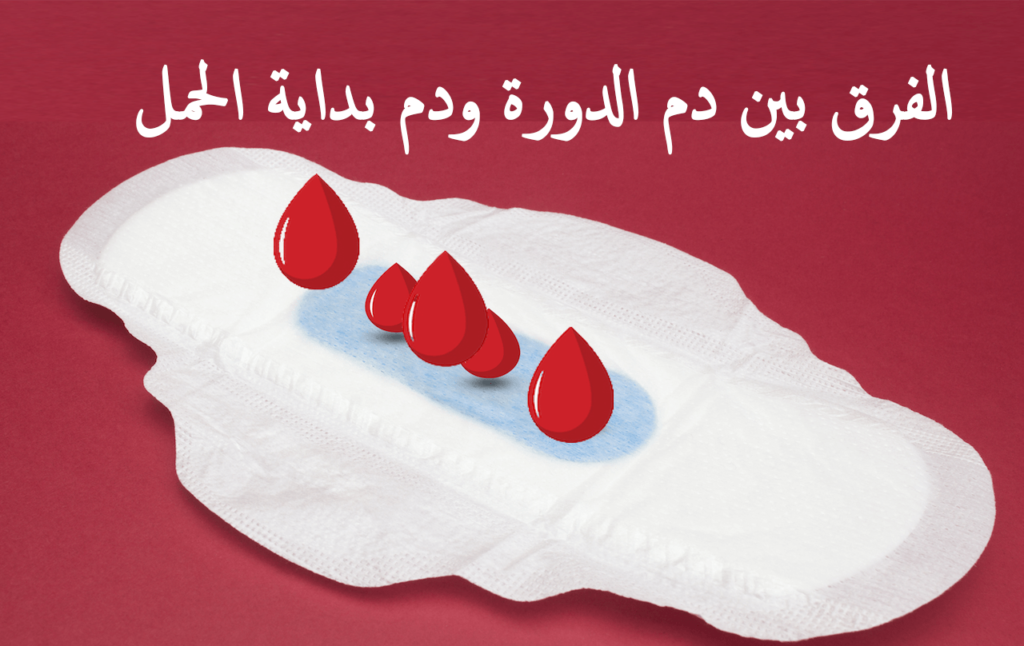 الفرق بين دم الدورة ودم بداية الحمل